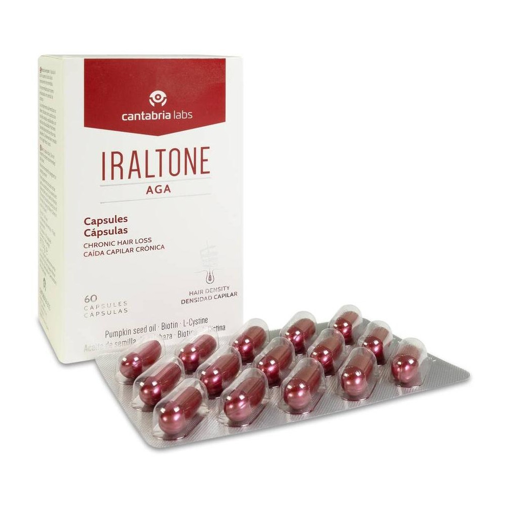 Iraltone Aga Cápsulas Anticaída, 60 Uds