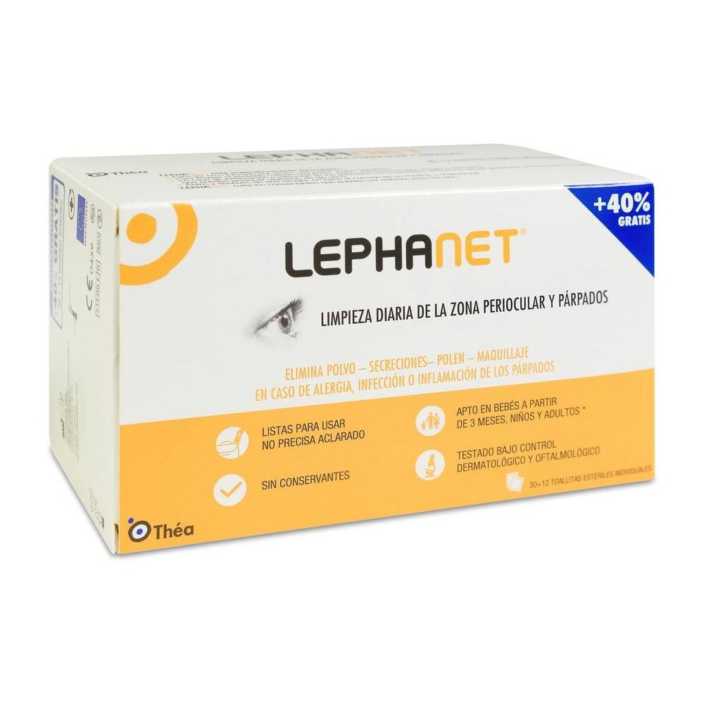 Thea Lephanet Toallitas Limpiadoras Ojos 30 Unidades