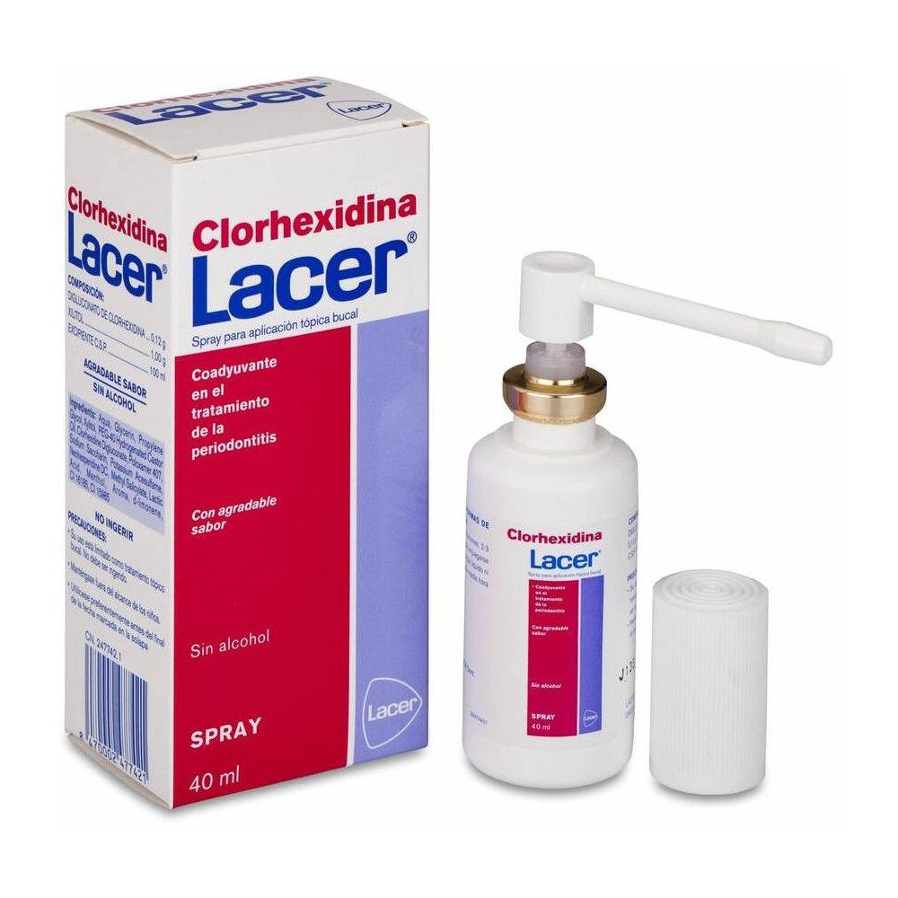 Lacer Colutorio Clorhexidina Spray, 40 Ml