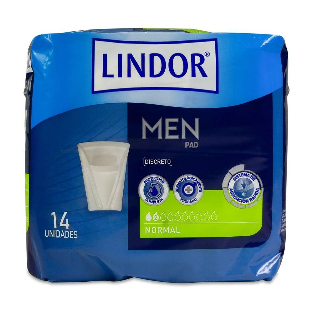 Lindor Men Pad Discreto 14Uds