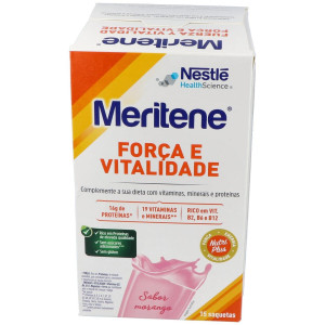 Meritene Fuerza Y Vitalidad Batidos Sabor Fresa 15 Sobres