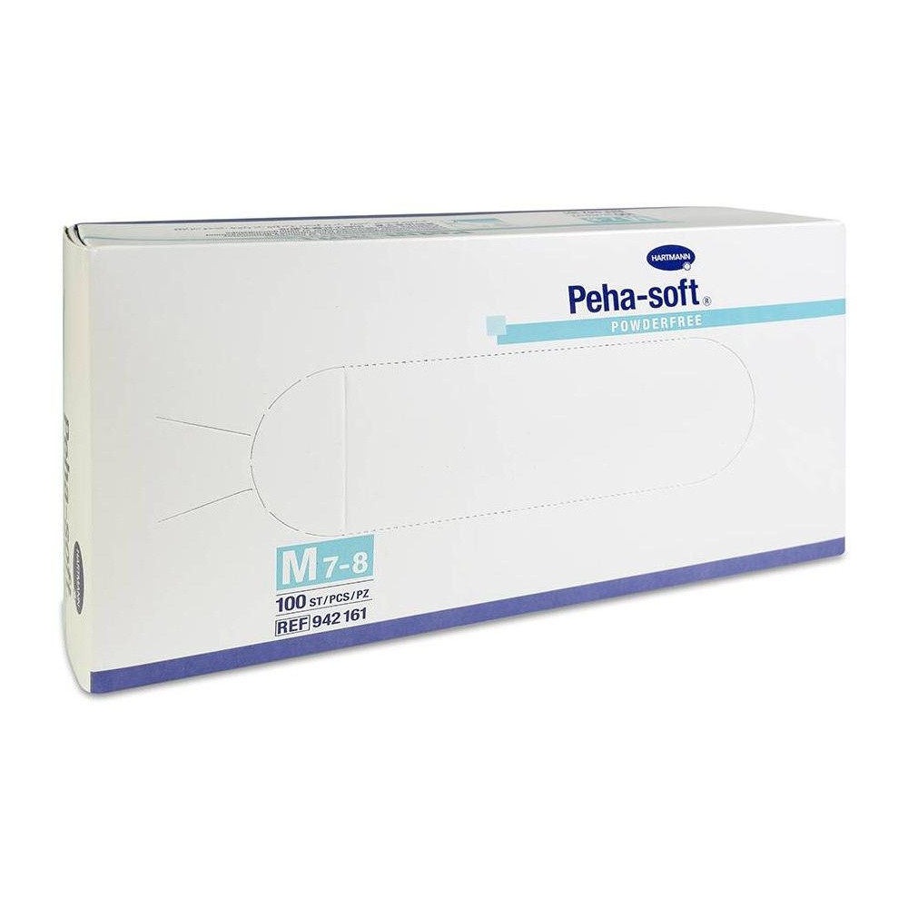 Peha-Soft Guantes Látex Desechables Sin Polvo Talla M 100Uds
