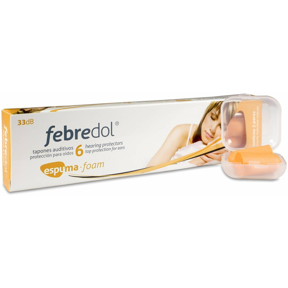 Febredol Tapones Oído Gomaespuma 6Uds
