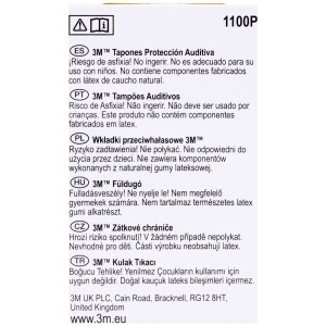 3M Tapones Para El Ruido De Poliuretano 2 Pares