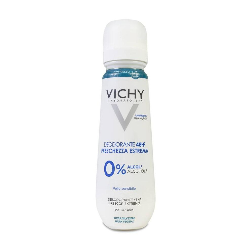 Vichy Déodorant Fraîcheur Extrême 48H Note Végétal Aérosol