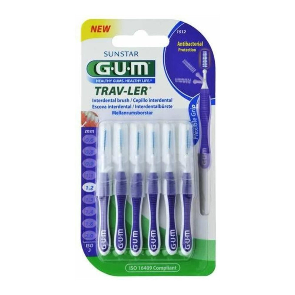 Cepillo Interdental Trav-Ler 1512 1,2Mm 6Un Lila