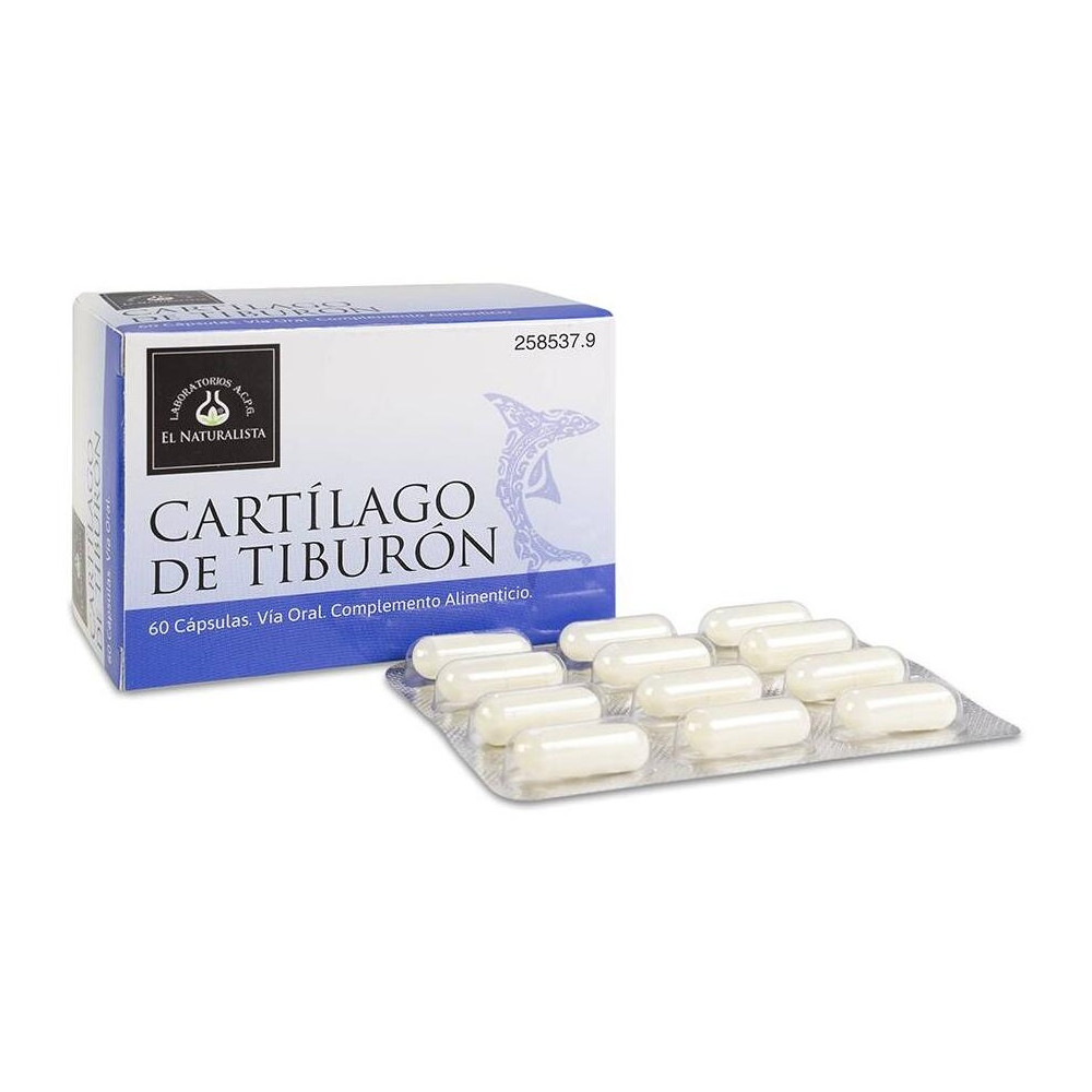 El Naturalista Cartílago De Tiburón, 60 Cápsulas