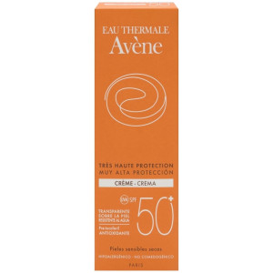Avène Crema Solar Muy Alta Protección Spf50+ Piel Seca 50Ml