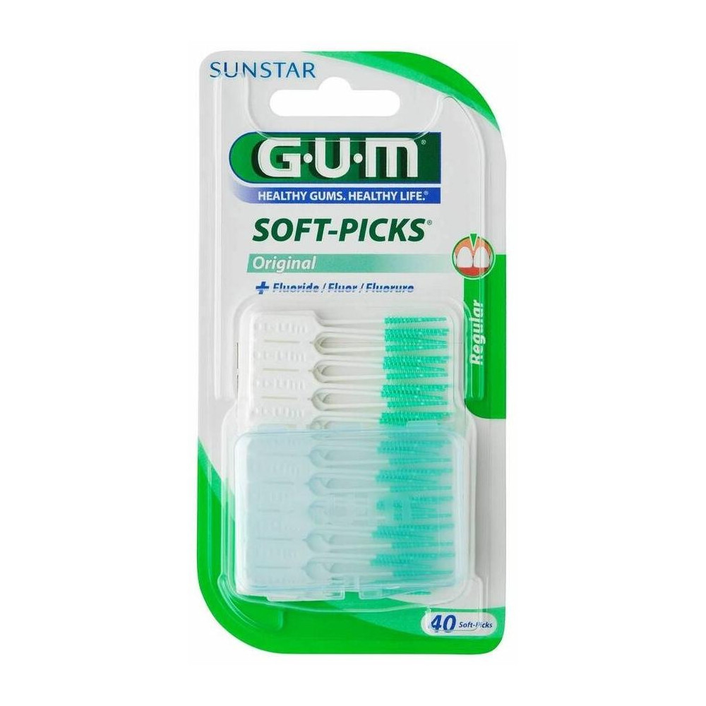 Gum Soft Picks Interdental Desechables, 40 Uds