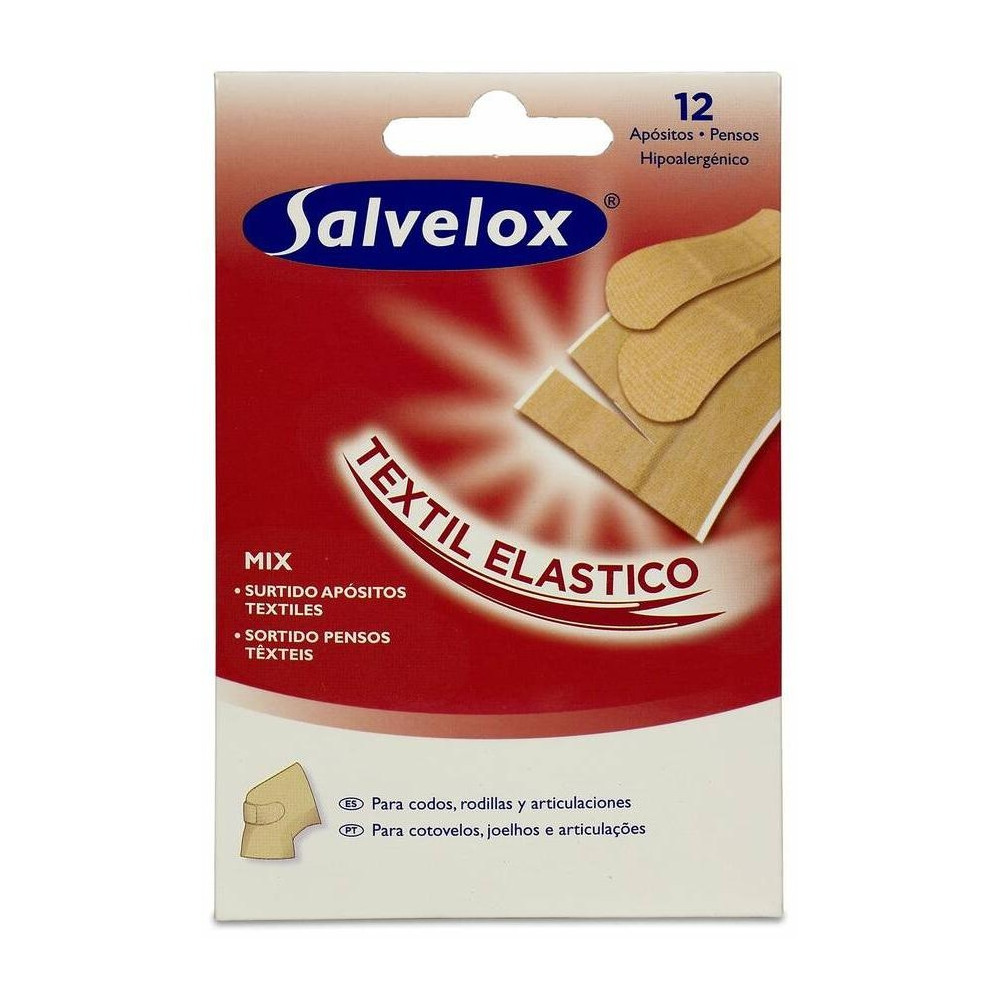 Salvelox Apósito Adhesivo Tela Surtido 12Uds