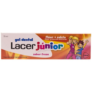Lacer Junior Gel Dental Sabor Fresa, 75 Ml