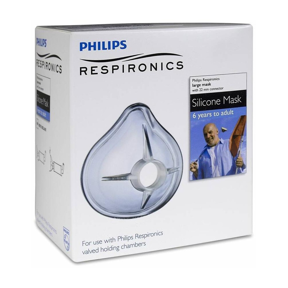 Philips Optichamber Mascarilla Inhalación Adultos, 1 Ud
