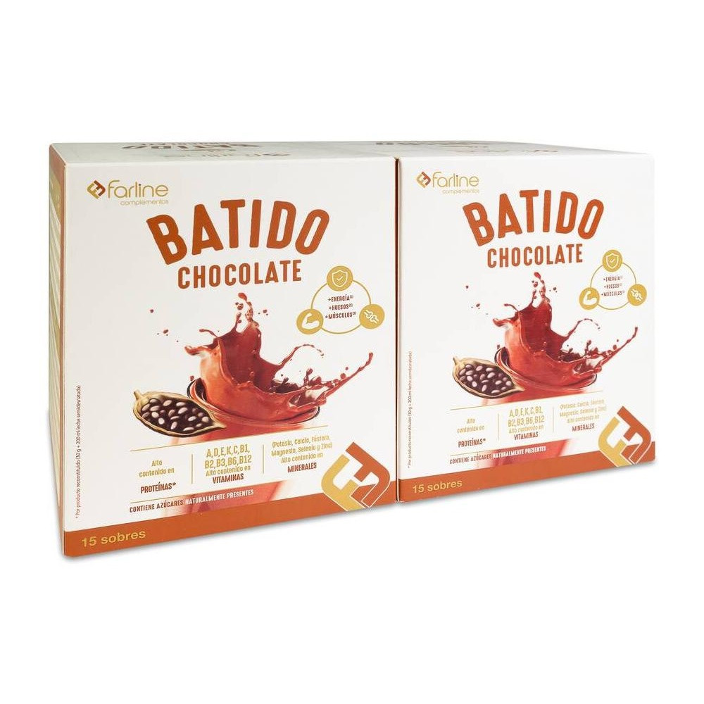Farline Duplo Batido Chocolate Sobres 2X15