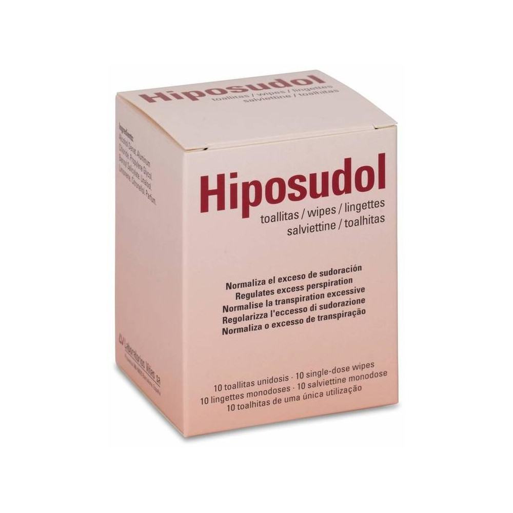Hiposudol Toallitas Adulto 10 Und.
