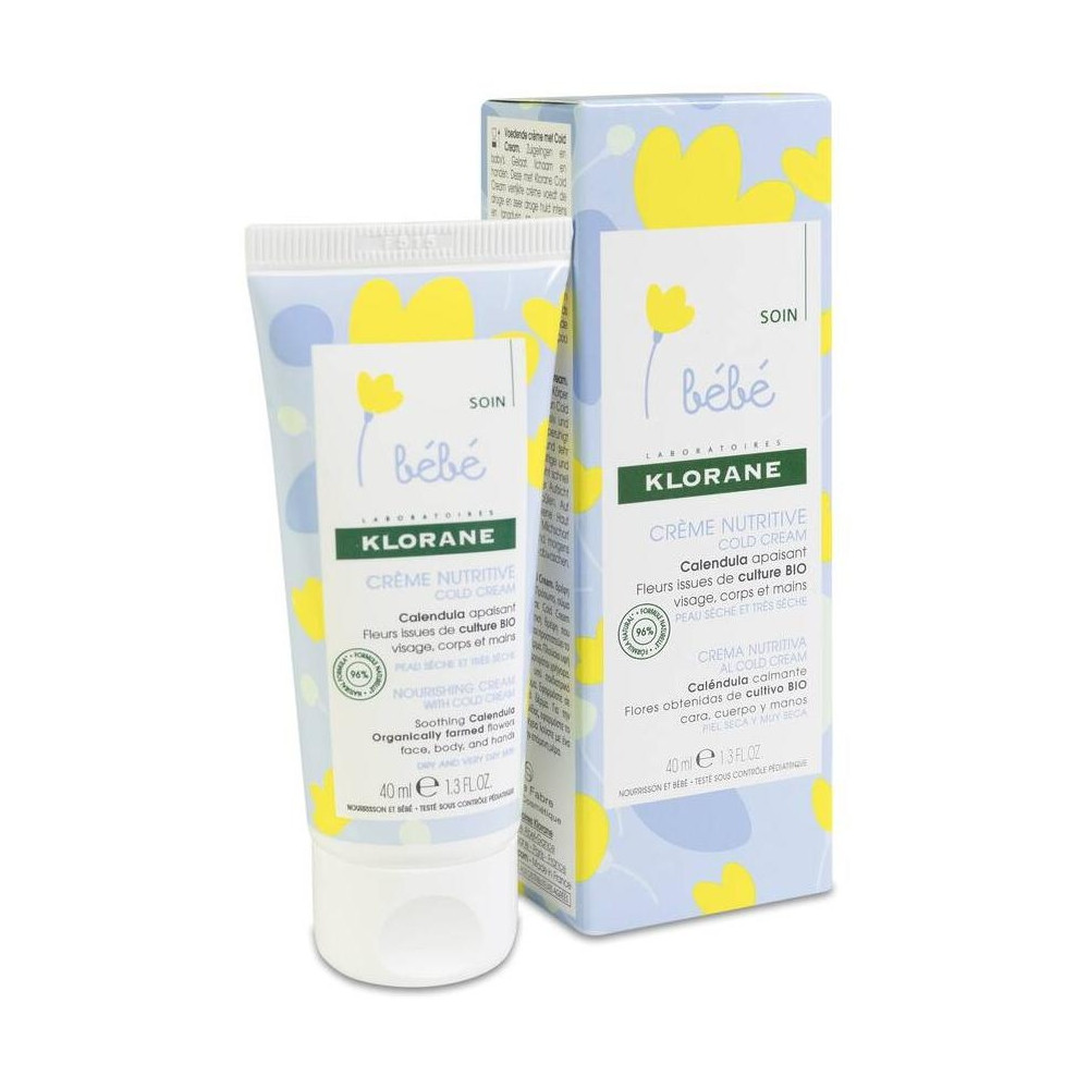 Klorane Bebé Crema Nutritiva Al Cold Cream 40Ml