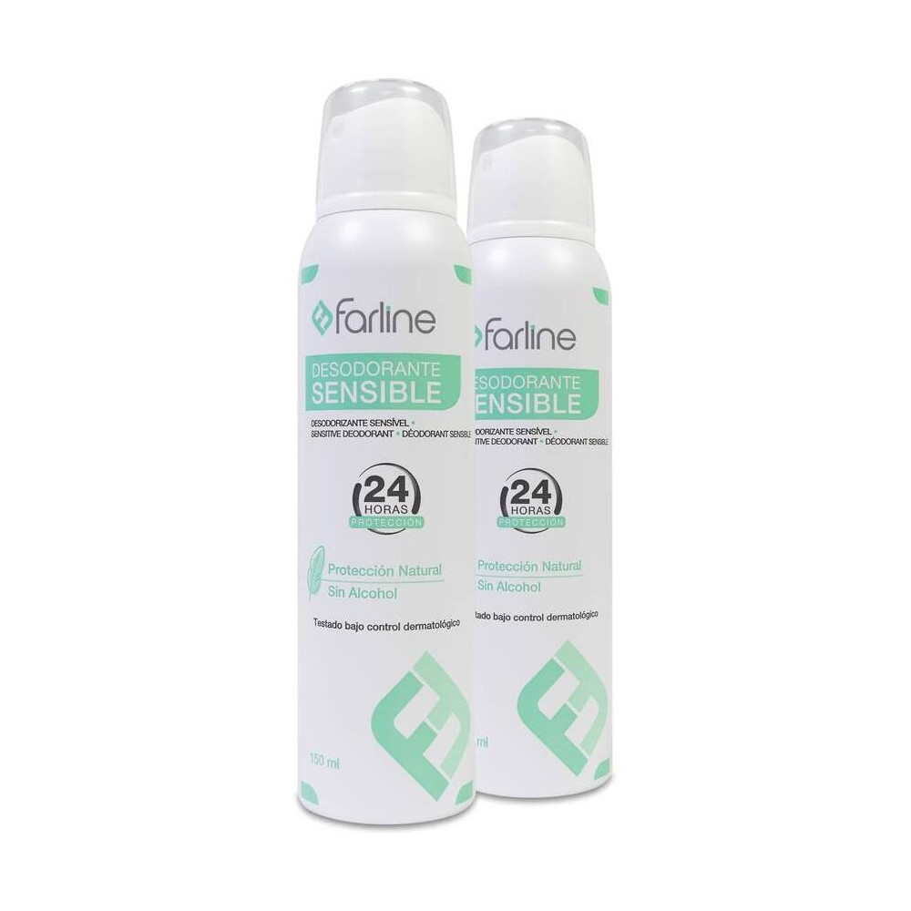 Duplo Farline Desodorante Spray Sensible, 2 Uds