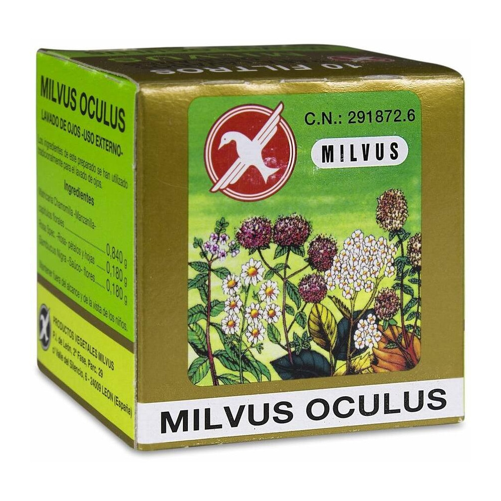 Milvus Oculus Lavado De Ojos 1.2 G 10 Filtros
