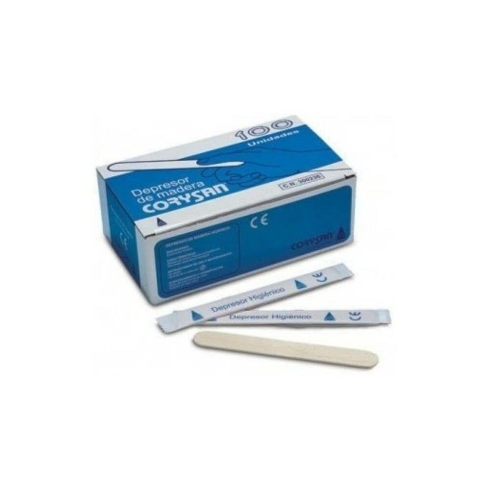 Corysan Depresores De Madera, 100 Unidades