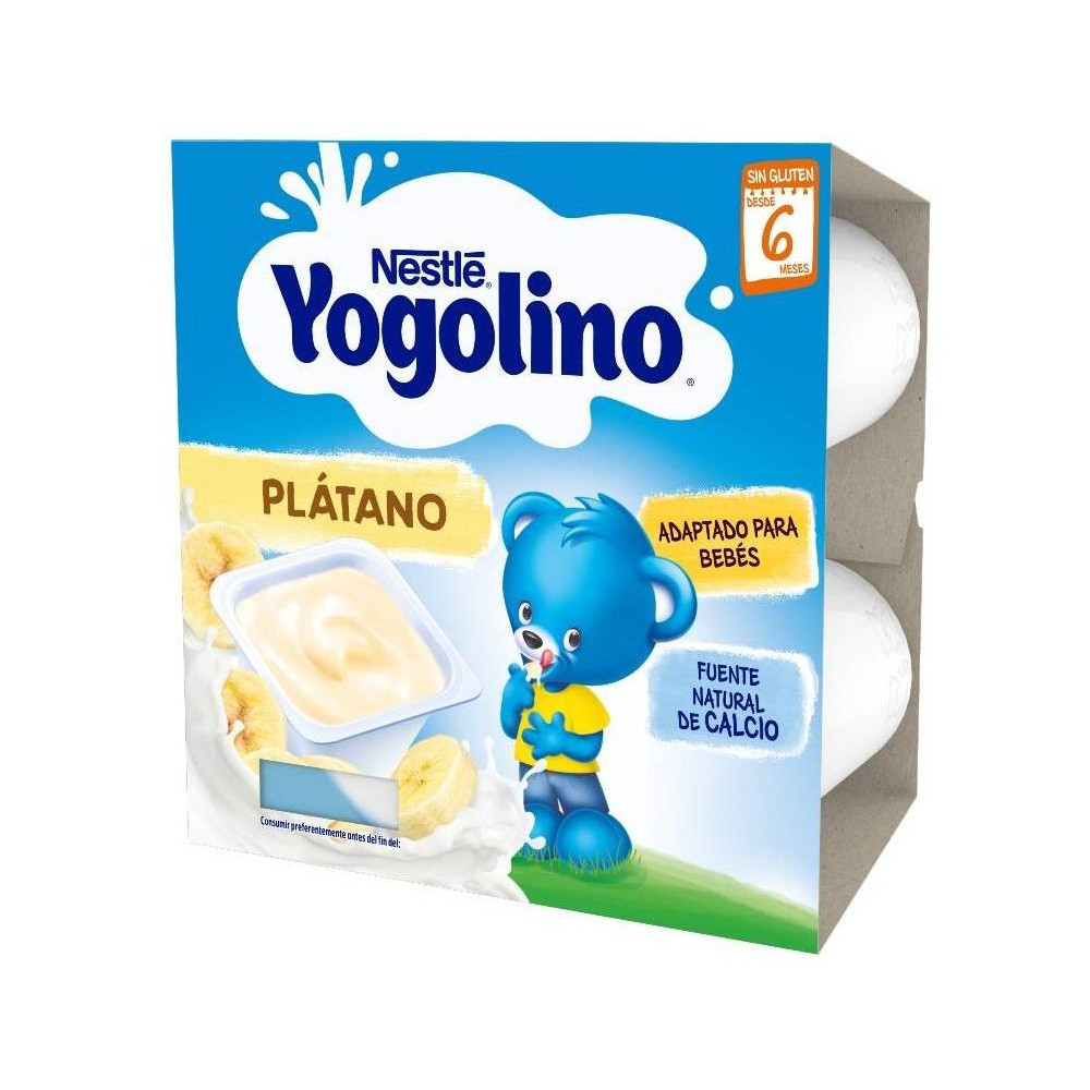Yogolino Platano 4 Tarrinas X 100 Gr