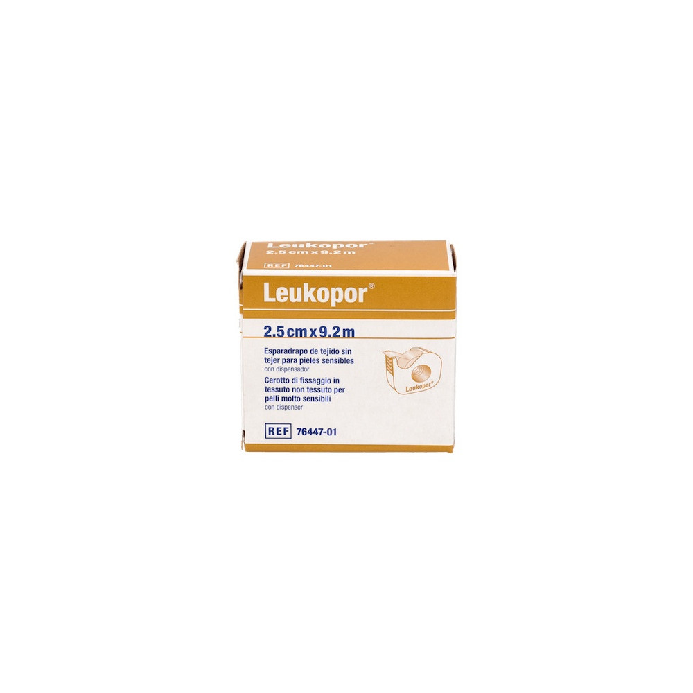 Leukopor Esparadrapo Con Dispensador 9,2 M X 2,5 Cm, 1 Ud