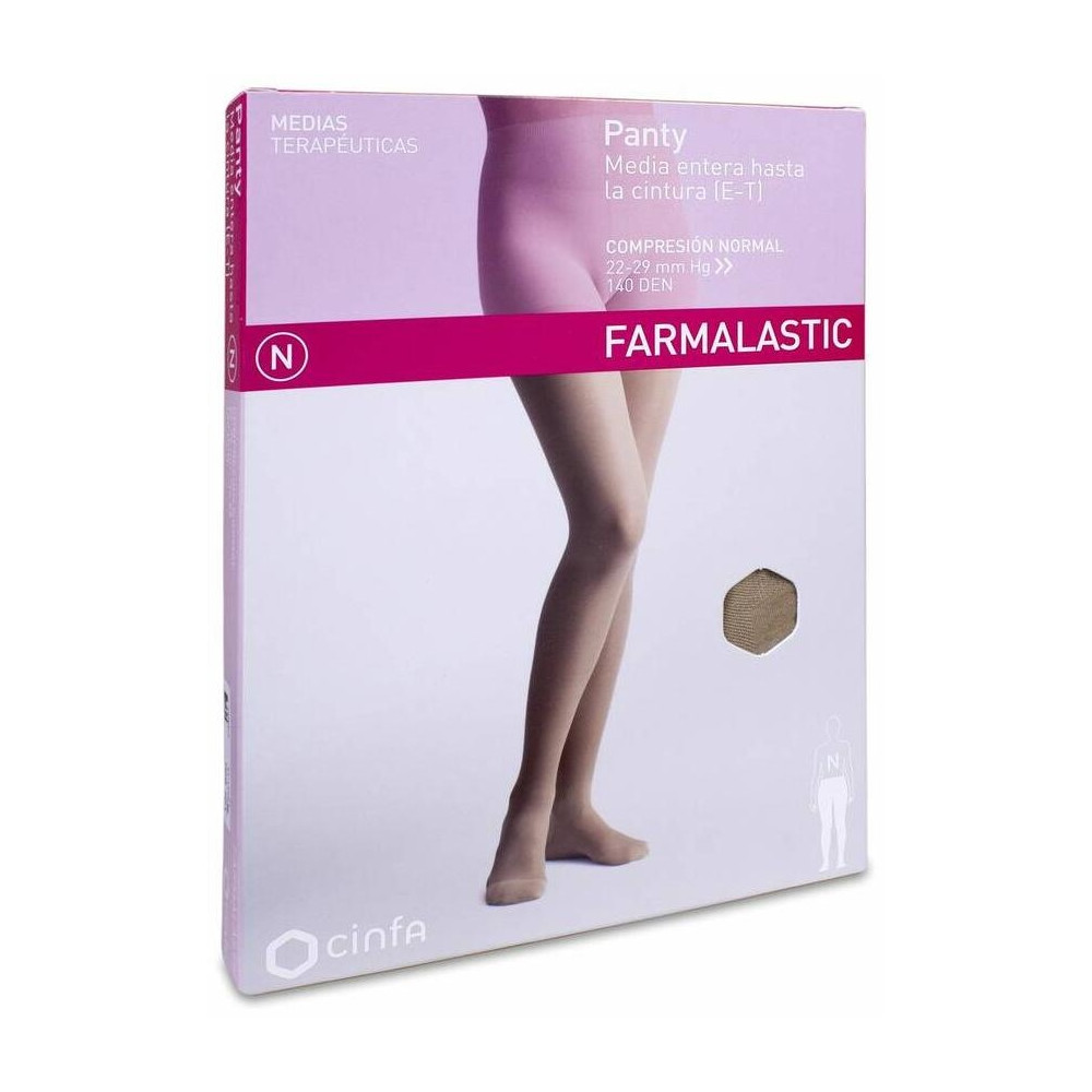Farmalastic Panty-Media Hasta La Cintura (E-T) Compresión Normal T-Reina Plus Camel 1Ud