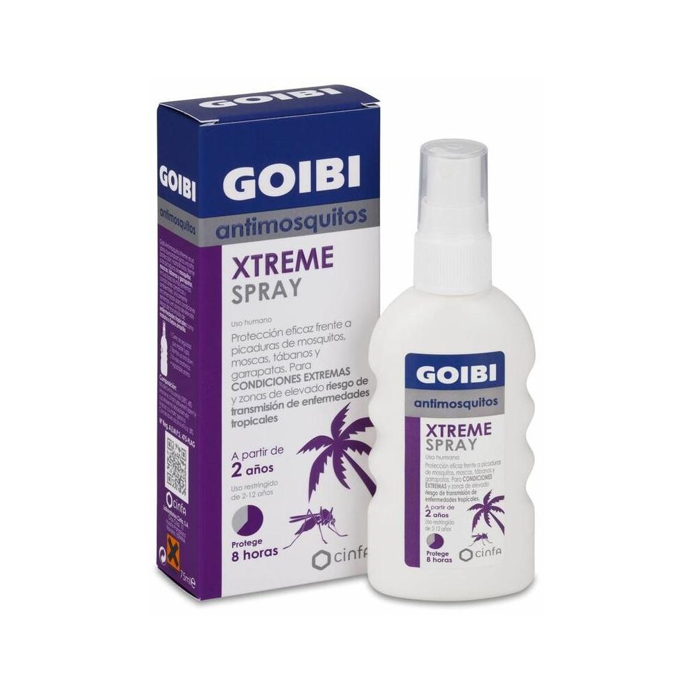 Goibi Antimosquitos Xtreme Spray Repelente, 75 Ml