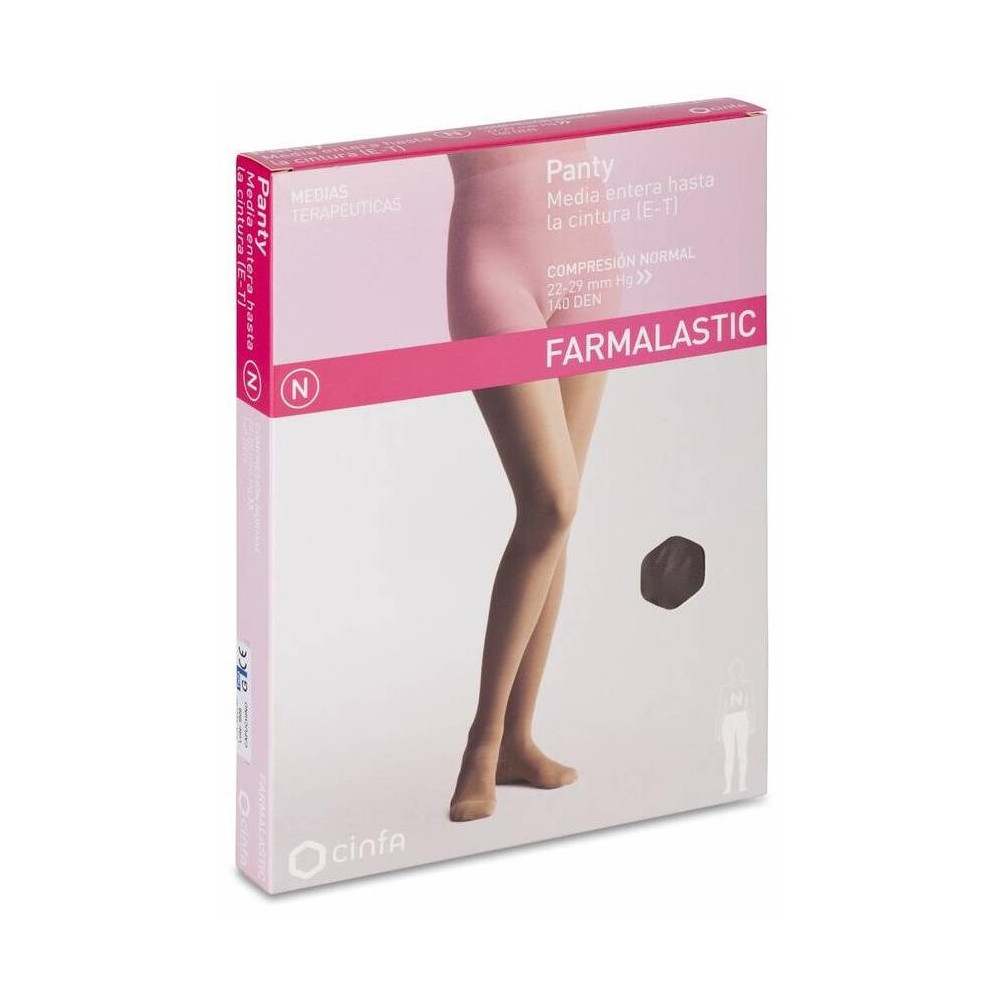 Farmalastic Panty-Media Hasta La Cintura (E-T) Comp. Normal T-Grande Capuchino 1Ud