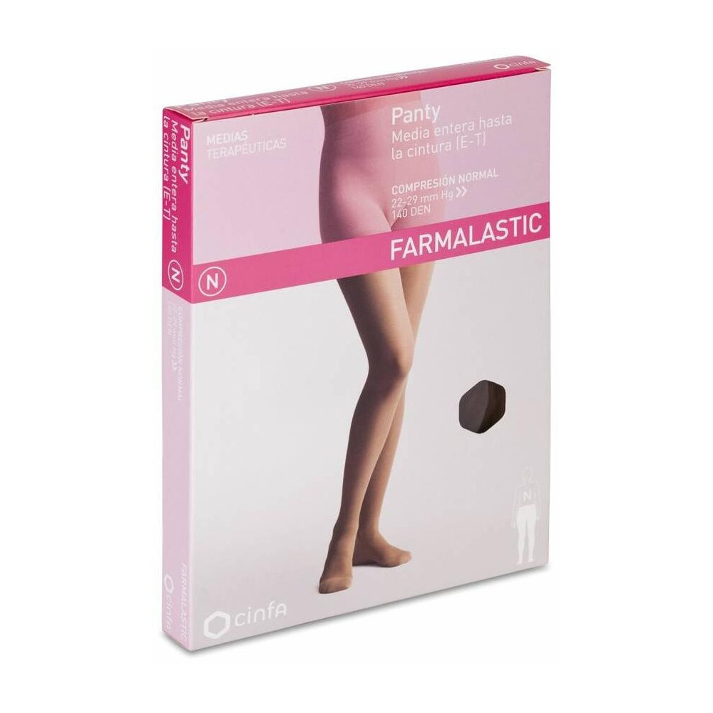 Farmalastic Panty-Media Hasta La Cintura (E-T) Compresión Normal T-Reina Capuchino