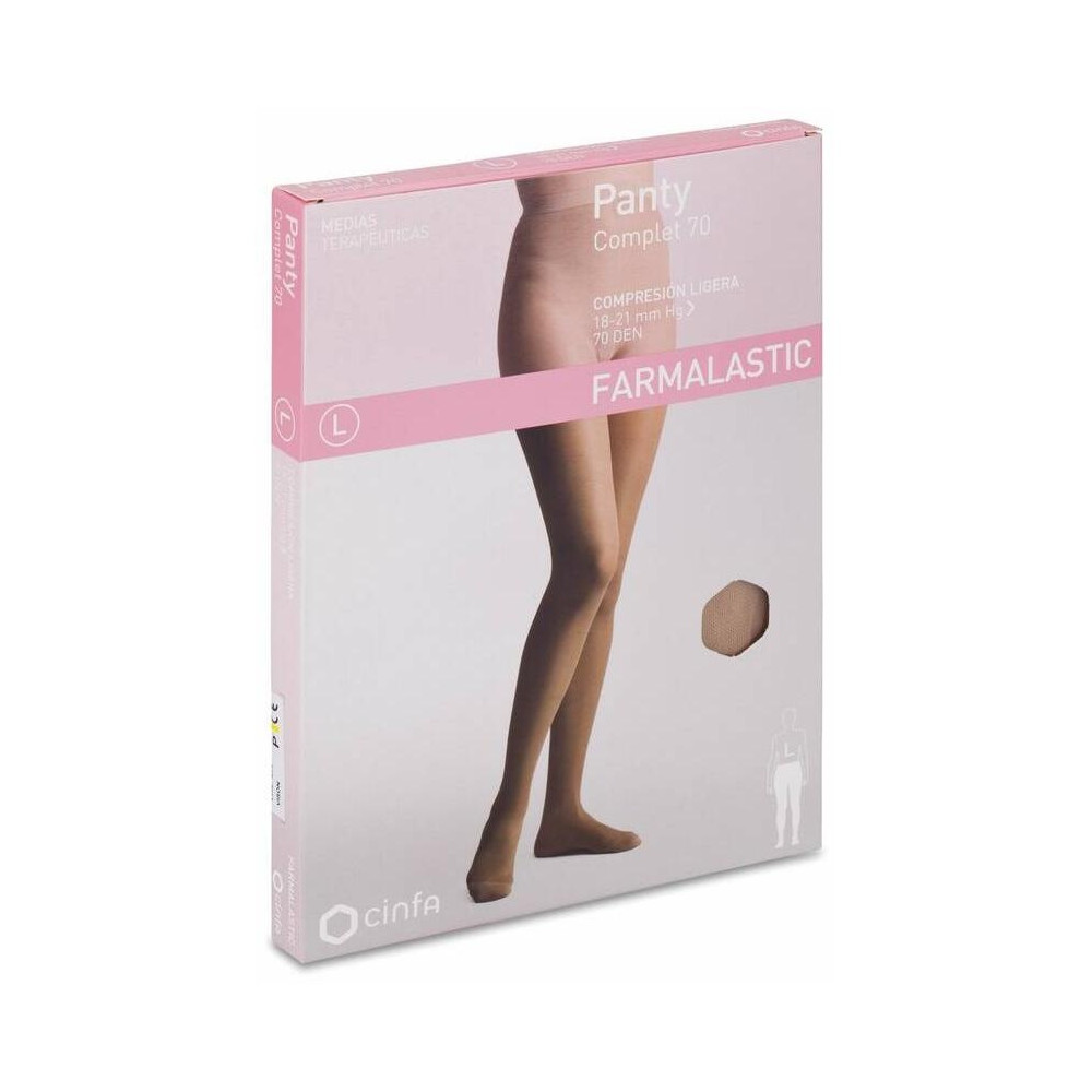 Farmalastic Panty Complet 70 Compresión Ligera Visón Pequeña, 1 Ud