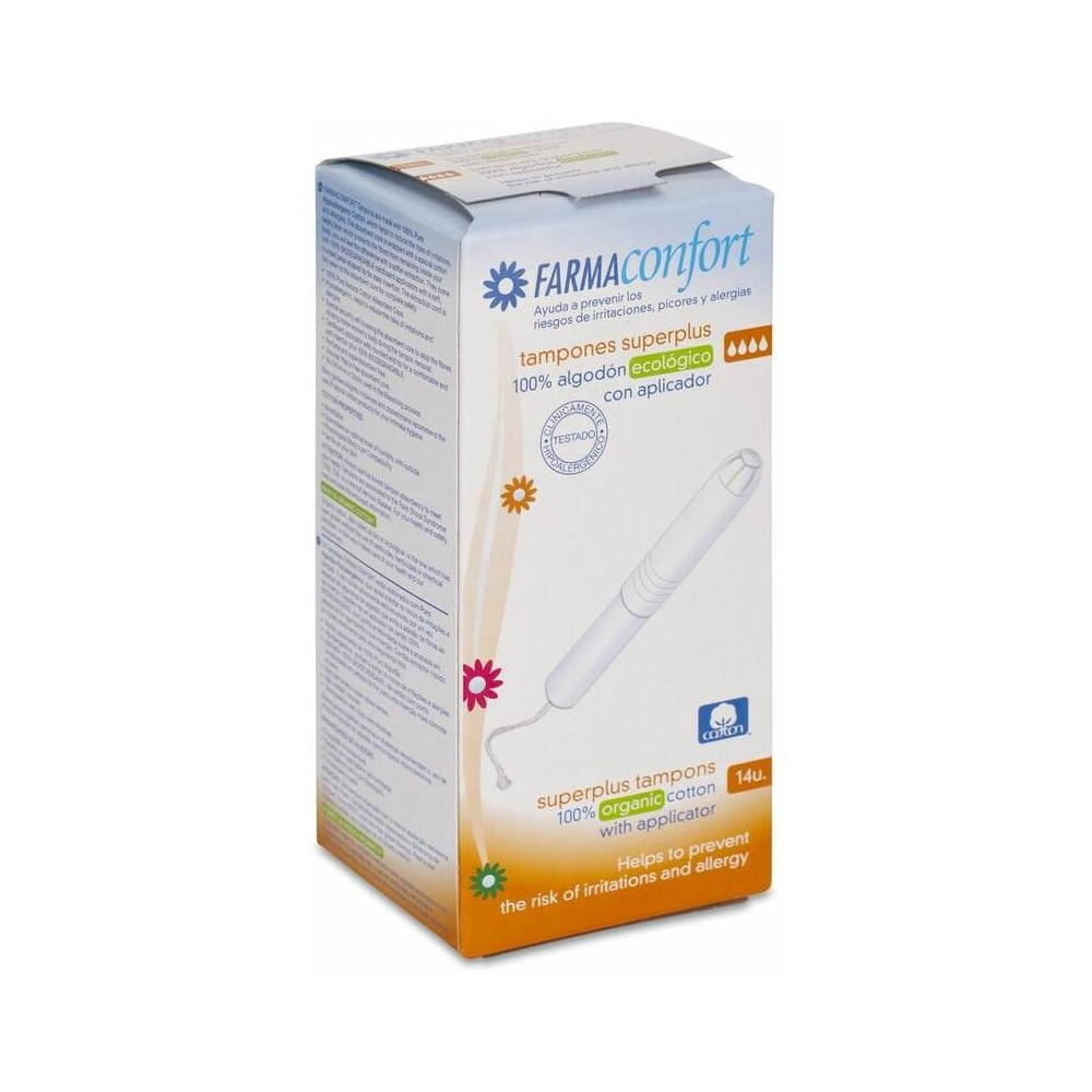 Farmaconfort Tampon 100% Algodón Super Plus 14Uds