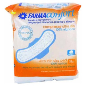 Farmaconfort Compresa Ultra Día Con Alas, 10 Uds