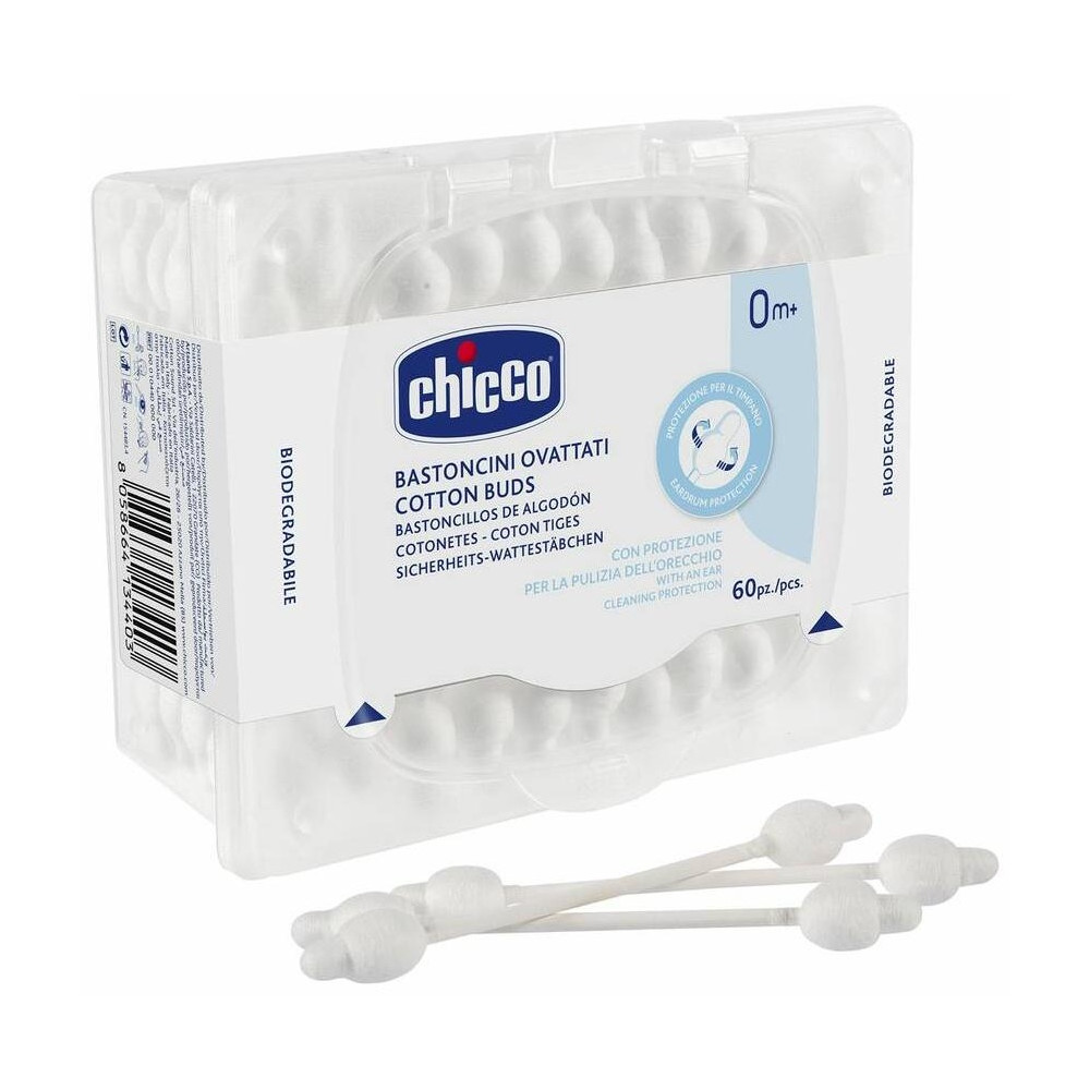 Chicco Bastoncillos Con Protección Para El Tímpano 60U