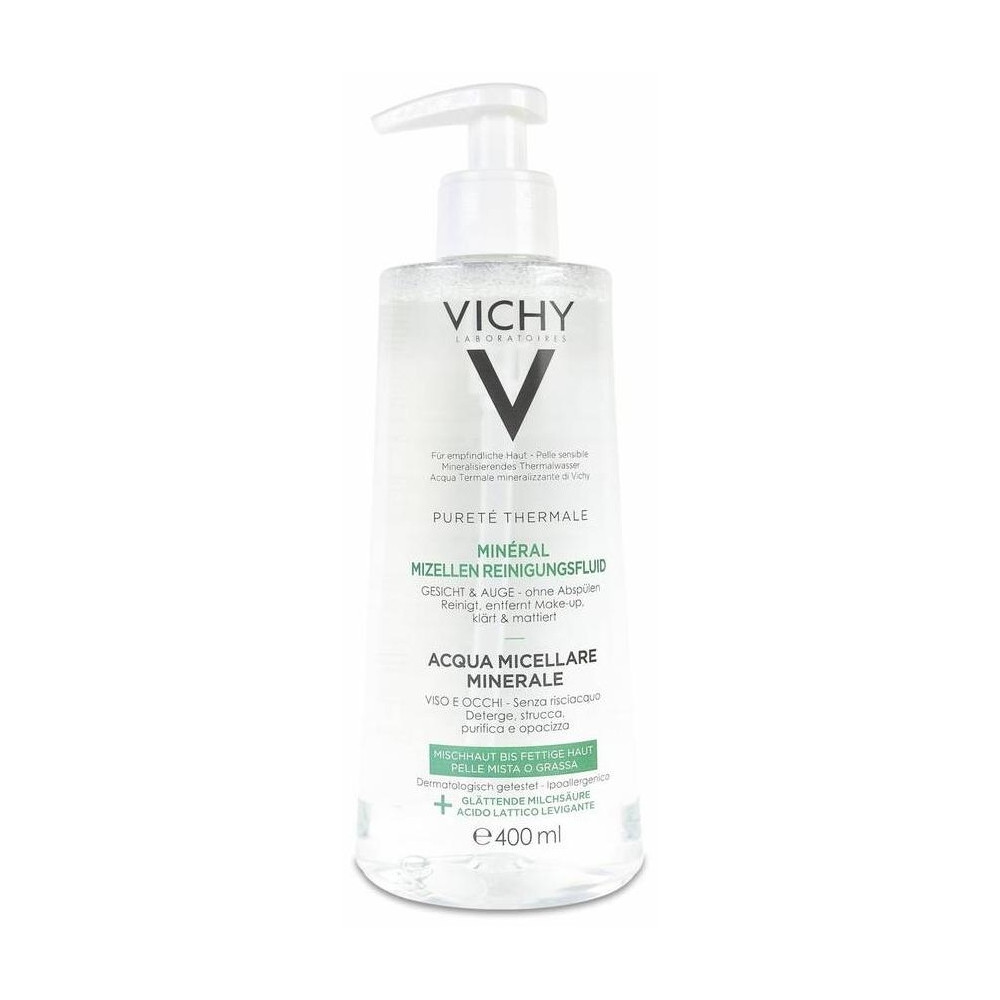 Vichy Pureté Thermale Agua Micelar Piel Mixta Grasa 400Ml
