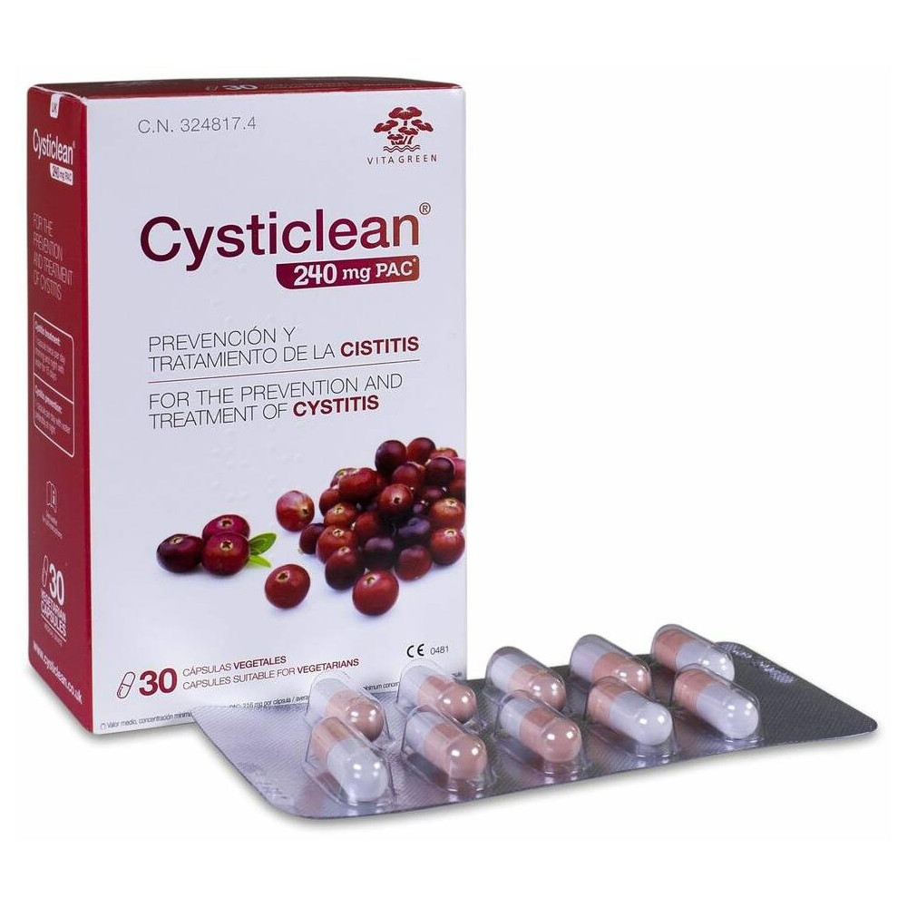 Cysticlean Clásico 240 Mg De Pac Y Arándano Rojo Cápsulas 30 U