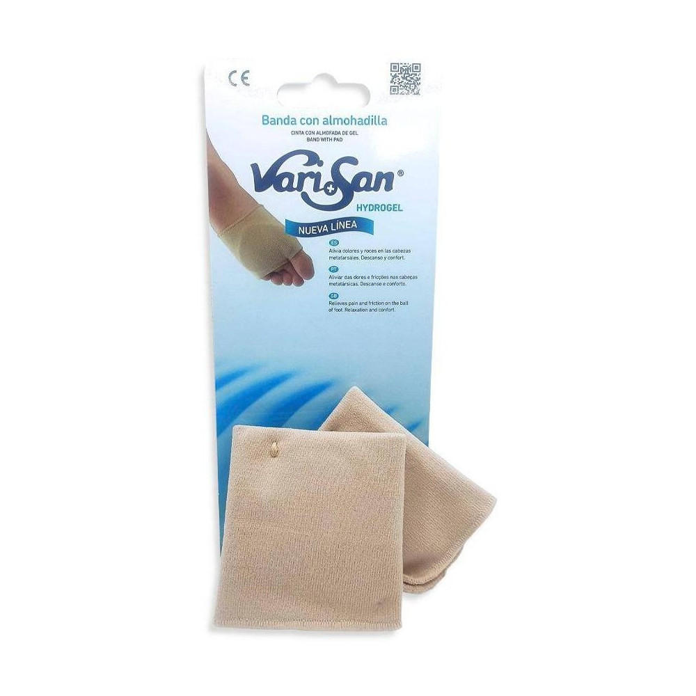 Varisan Banda Con Almohadilla Metatarsal Protección Plantar Talla Pequeña, 2 Uds