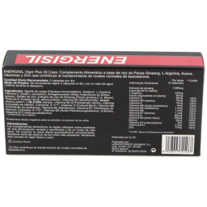 Energisil Vigor Plus (Ginseng+Arginina) 30Cap.