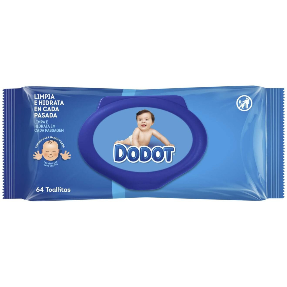 Dodot Azul Toallitas Humedas Bebé 64Uds