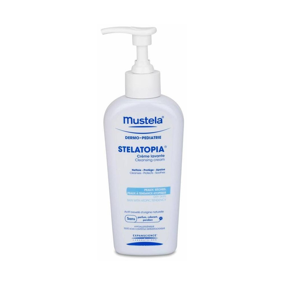 Mustela Stelatopia Crema Lavante Cabello Y Cuerpo Piel Atópica, 200 Ml