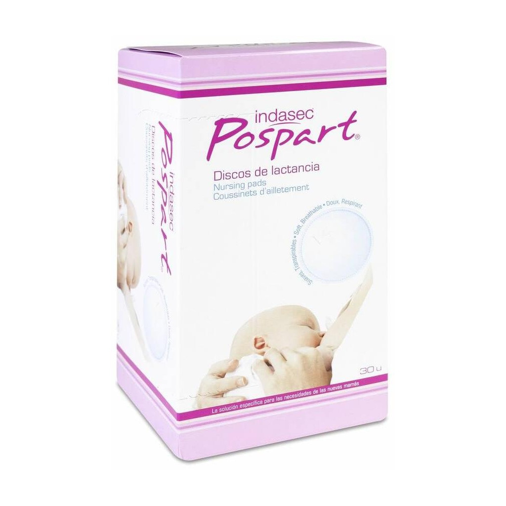 Indasec Postpart Discos De Lactancia, 30 Uds