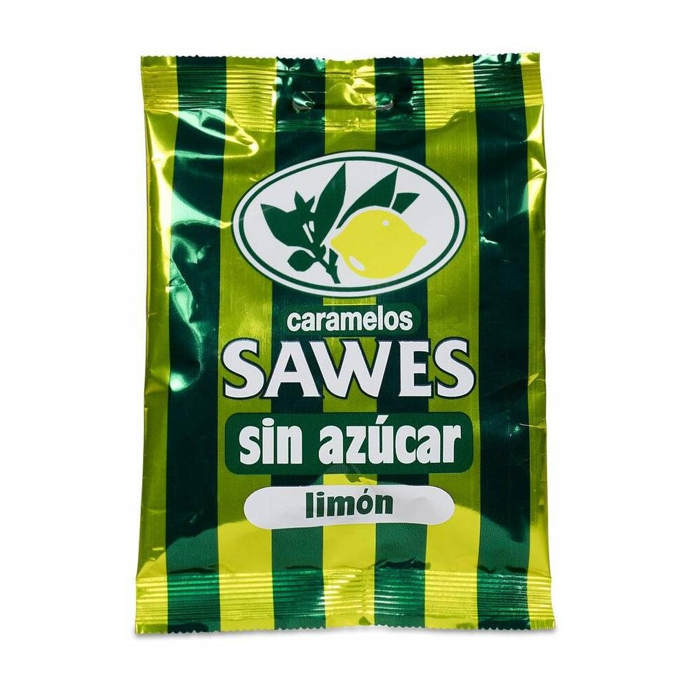 Sawes Pastillas Balsámicas Sin Azúcar Sabor Limón Con Vitamina C En Bolsa 50G