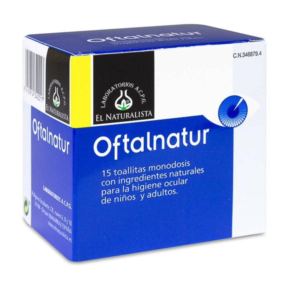 Oftalnatur Toallitas Oftálmicas, 15 Toallitas