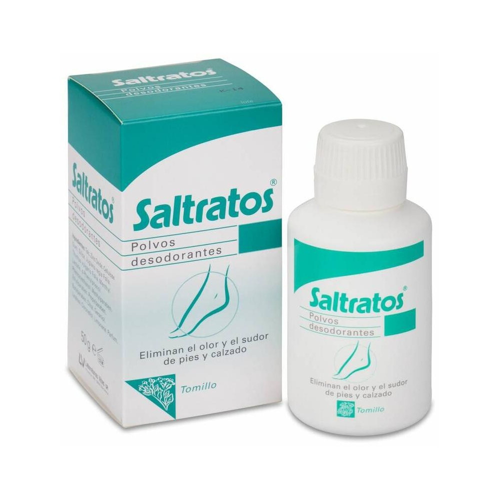 Saltratos Pies Con Exceso De Transpiración Polvos Desodorantes 50 Gr