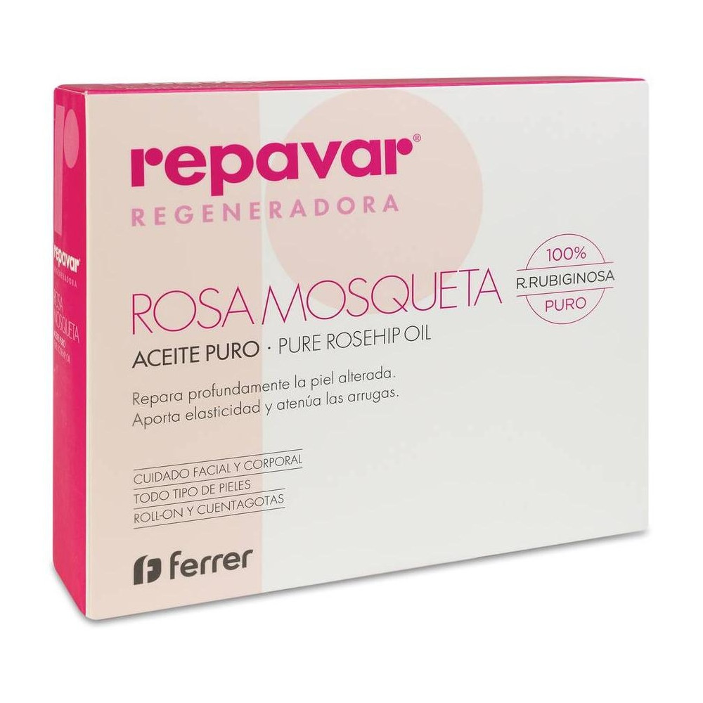 Repavar Regeneradora Aceite Puro De Rosa Mosqueta, 15 Ml