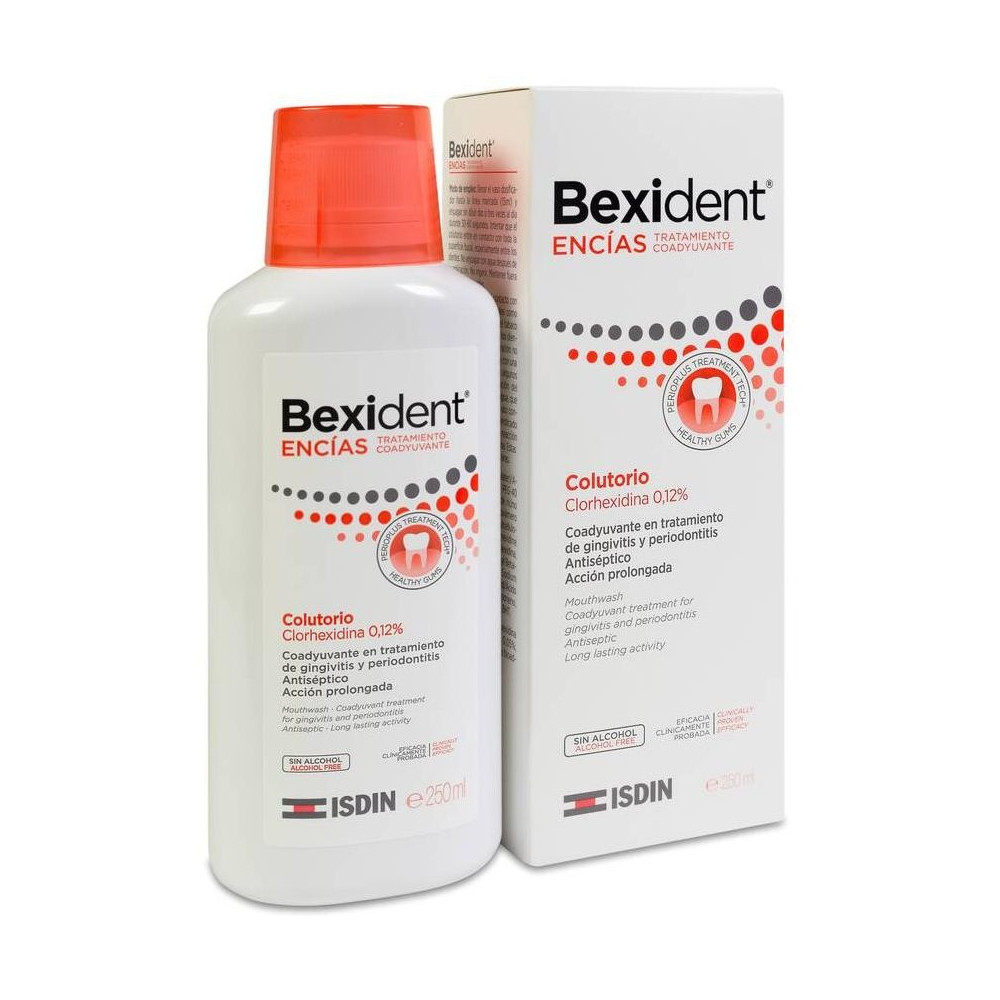 Isdin Bexident Encías Tratamiento Colutorio Clorhexidina 0,12%, 250 Ml