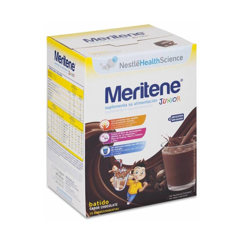 Nestlé Meritene Junior Batido Sabor Chocolate 15 Sobres