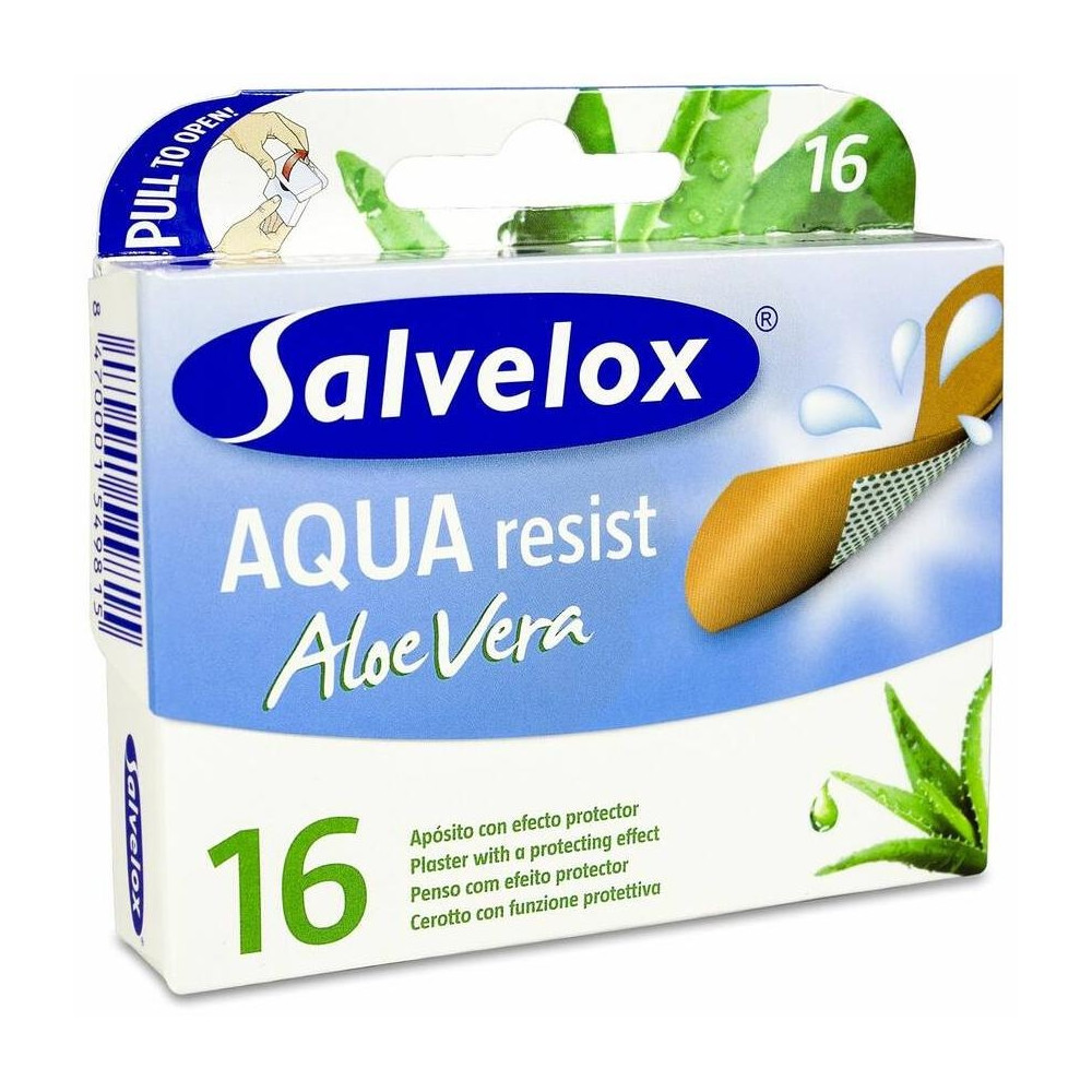 Salvelox Aqua Resist Apósito Adhesivo Aloe Vera 16Uds