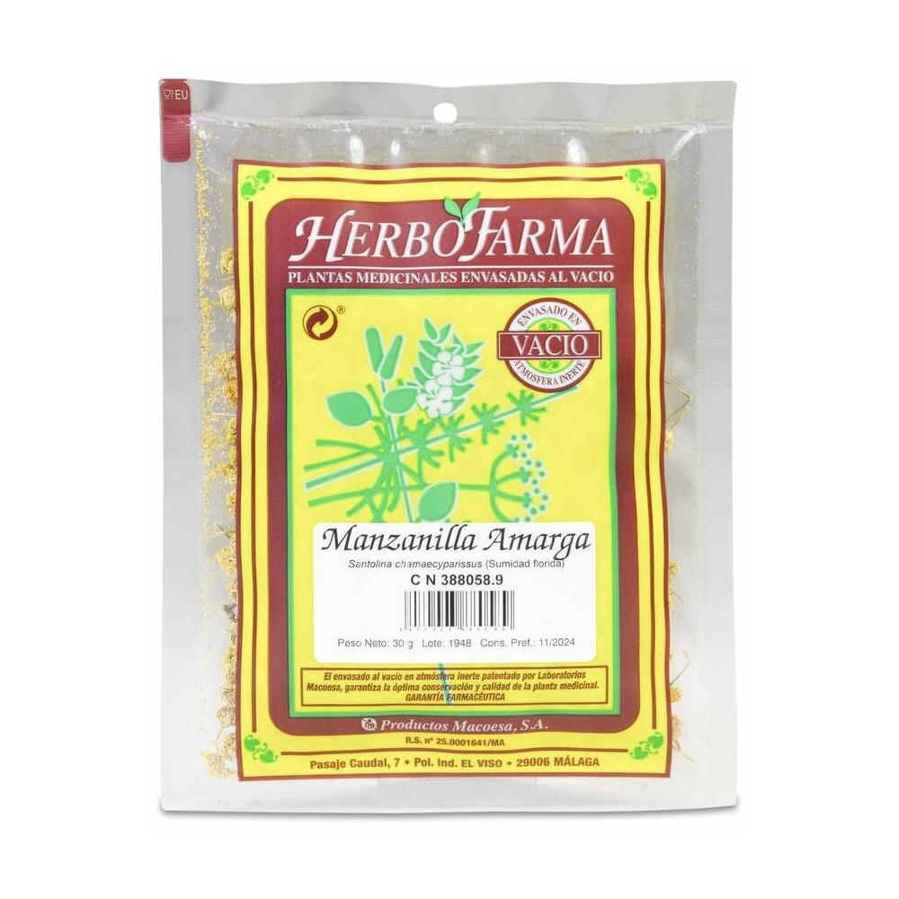 Macoesa Manzanilla Amarga Herbofarma Infusion 30Gr