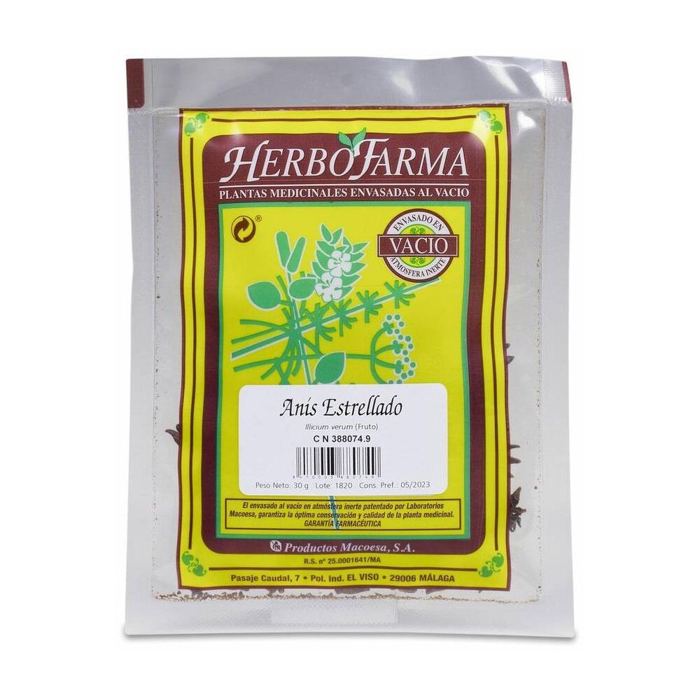 Herbofarma Infsusión Anis Estrellado Al Vacio 30G