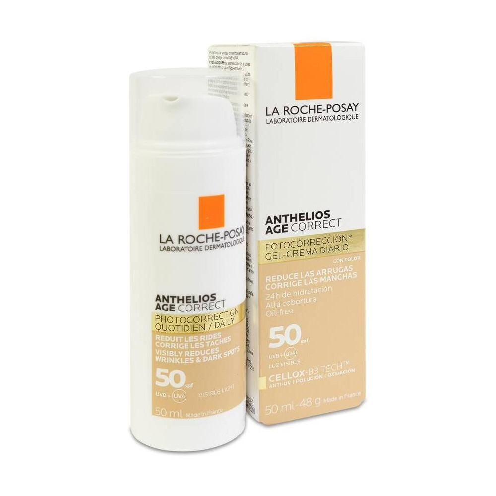 La Roche-Posay Anthelios Fotocorreccion Diaria Antiedad Spf50 Color, 50Ml