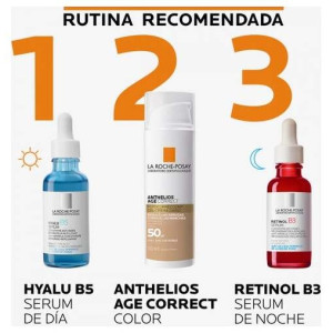 La Roche-Posay Anthelios Fotocorreccion Diaria Antiedad Spf50 Color, 50Ml